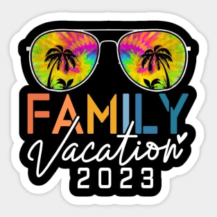 Family Vacation 2023 Beach Matching Summer Vacation 2023 Sticker